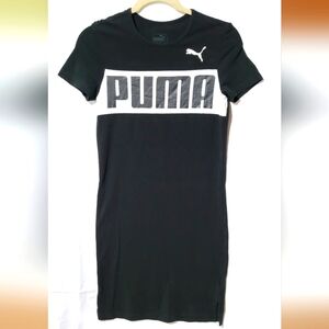 Puma Size Small Black Urban Sports Logo Dress
